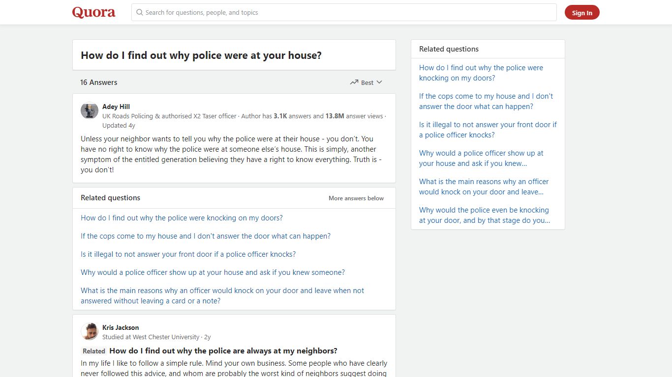 How to find out why police were at your house - Quora